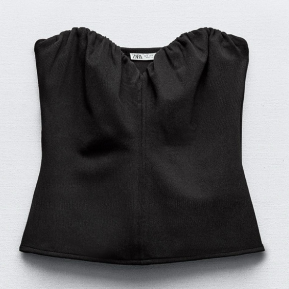 Zara  sweetheart neckline bandeau tube top NWT